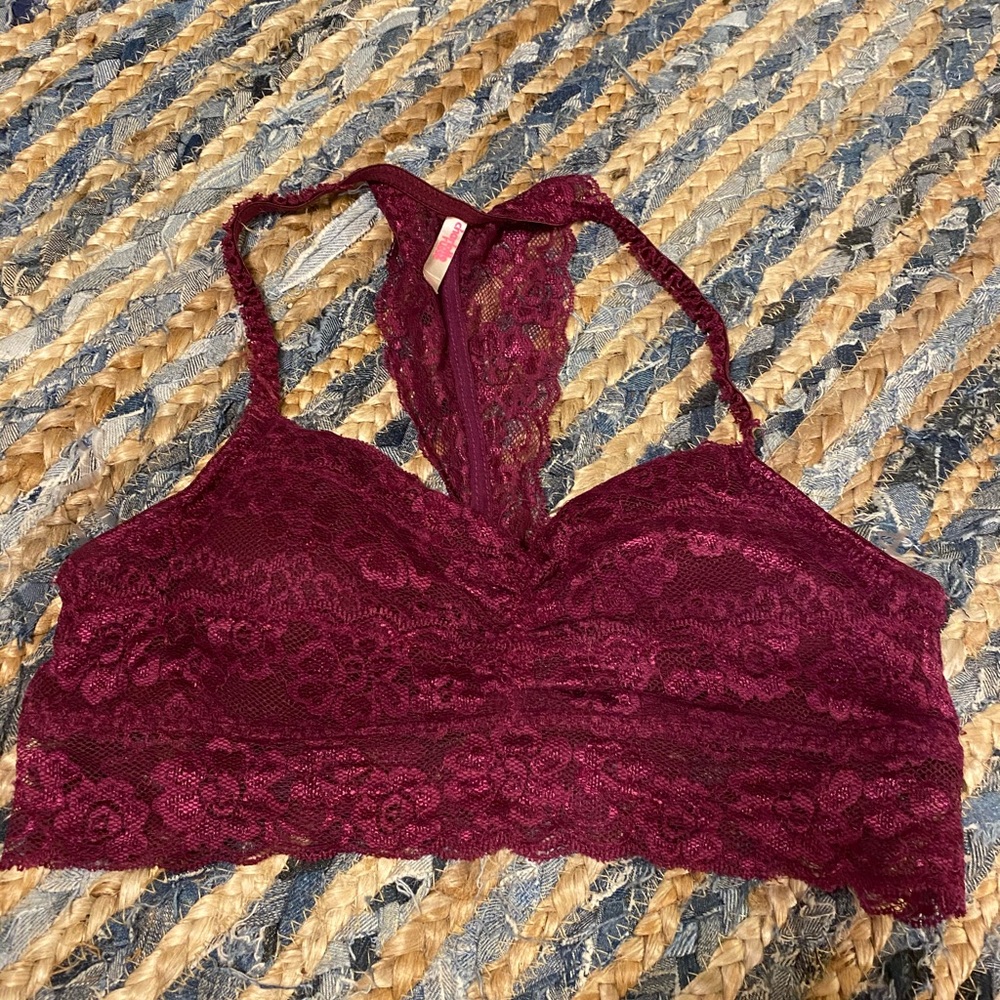Purple lace bralette